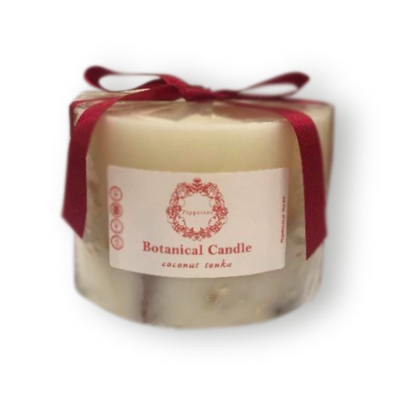 Botanical candles by Pippettes 150mm - Tonka Bean and Coconut