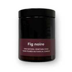 Fig Noire - Pippettes 20 hour Soy Hand-poured Candles in Amber Glass Jar