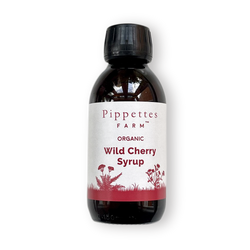 bottle of wild cherry syrup